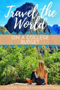 girl looking at mountain how to travel on a college budget