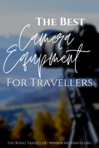 THE BEST CAMERA EQUIPMENT FOR TRAVELERS - What to pack in your camera bag for vacation - this list of camera equipment for travelers will help you get the most out of your travel photography on your next vacation - from camera bags - to the best lenses and drones - this is my camera gear list for travel! #camera #photography #travelphotography #cameragear #cameraequipment #canon Best camera equipment for travelers | best cameras for travel | best camera lenses for travel | best camera bags