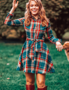 fall fashion finds james kiel patrick trail flannel dress