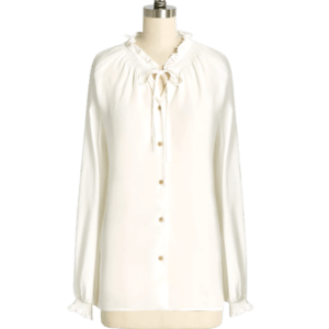 romantic blouse for Scotland packing list
