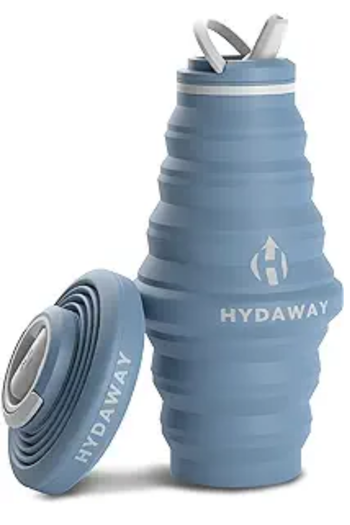 Hydaway filtering water bottle